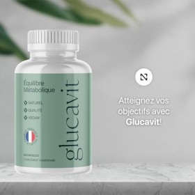 Glucavit Gélules - Ingrédients Naturels pour Hommes et Femmes - 60 Capsules pour 1 Mois