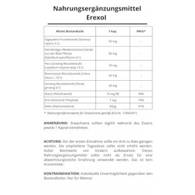 ErexoI Lot de 60 capsules pour la santé des hommes