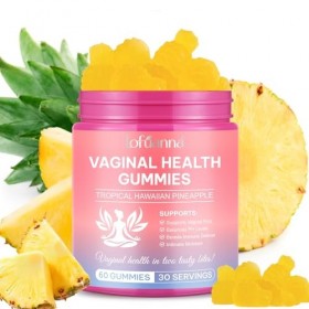 Gommes probiotiques vaginales premium - compléments pour la santé féminine, équilibre du pH, soutien immunitaire et santé int