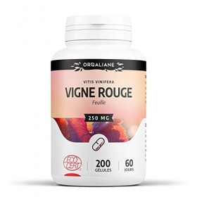 Vigne Rouge Biologique | 750 mg/jour | Vitis vinifera | Certifié Ecocert | 200 Gélules