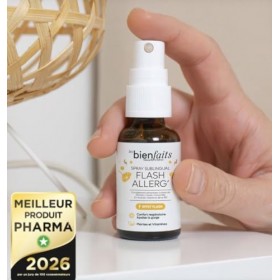 Flash Allerg - Spray sous la langue - Apaise et soulage les allergies : Yeux Rouges et Irrités - Pollen, poussière - Éternue
