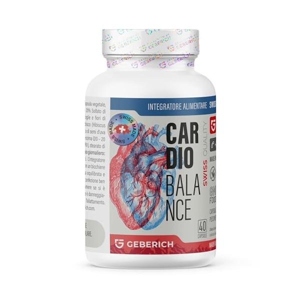 Cardiobalance – Santé Cardiaque, Circulation Sanguine – 40 Capsules – Complément Alimentaire