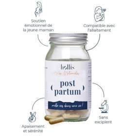 Hollis - Complément alimentaire Post Partum | 90 gélules