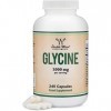 DW Glycine Complement | 240 Gelules Glycine Haute Teneur - 1000 mg par Portion | Complément Alimentaires Acides Aminés | Sans...