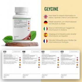 DW Glycine Complement | 240 Gelules Glycine Haute Teneur - 1000 mg par Portion | Complément Alimentaires Acides Aminés | Sans...