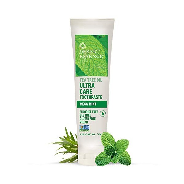 Desert Essence Toothpaste - Tea Tree U/Care Mint - 6.25 Oz