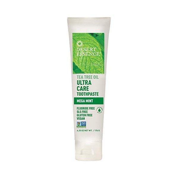 Desert Essence Toothpaste - Tea Tree U/Care Mint - 6.25 Oz
