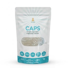Snadi - 1000 Gélules de Gélatine Vides | Taille 2 | Transparentes | Qualité Pharmaceutique | Emballage Biodégradable | Idéal 