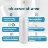 Snadi - 1000 Gélules de Gélatine Vides | Taille 2 | Transparentes | Qualité Pharmaceutique | Emballage Biodégradable | Idéal 