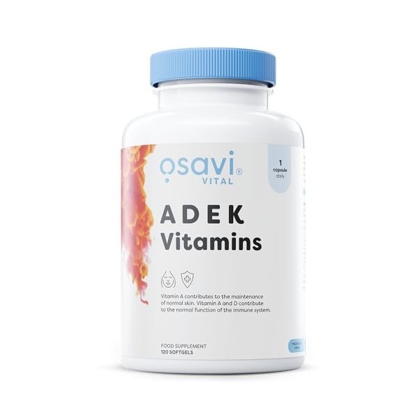 Osavi ADEK Vitamins - 120 softgels
