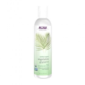 Now Now Certified Organic Vegetable Glycerine - 100% Pure Versatile Skin Care 8 fl.oz