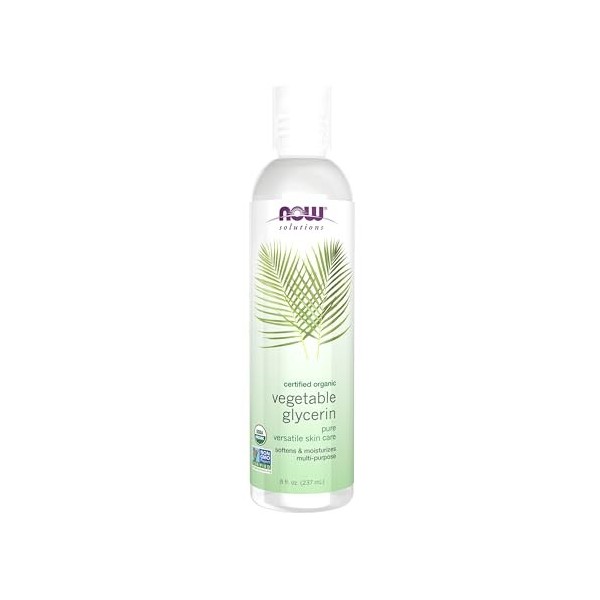 Now Now Certified Organic Vegetable Glycerine - 100% Pure Versatile Skin Care 8 fl.oz