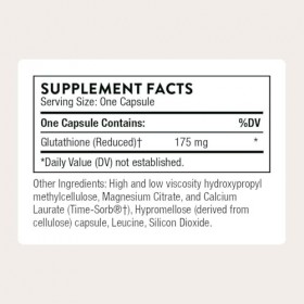 Thorne Glutathione-SR - Supplément de Gluthation à Libération Prolongée avec Soutien Antioxydant pour le Foie, le Cerveau, le