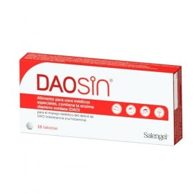 DAOSIN 15 - Soutien enzymatique pour le métabolisme de lhistamine | Complément alimentaire Diaminooxydase DAO | 15 Comprim