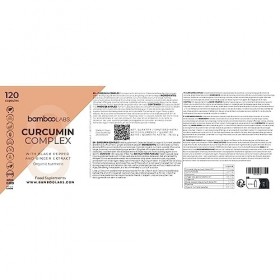 Bamboo Labs - Curcuma avec Gingembre et Poivre Noir 5000mg par Capsule, Formule Avancée avec Curcuminoïdes, Poudre de Curcuma