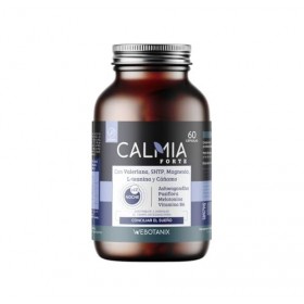 WeBotanix | Calmia Noche Forte | Formule avancée avec mélatonine 1,9 mg, 5-HTP, Ashwagandha, magnésium et valériane | Concili