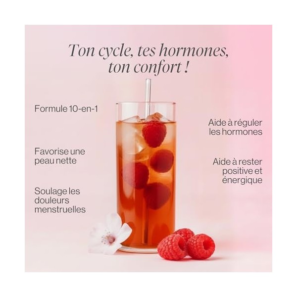 My Cycle Balance avec Chicorée, Magnésium, Ortie, Acide Hyaluronique, Shatavari, Safran, Folate et Vitamines pour les Femmes 
