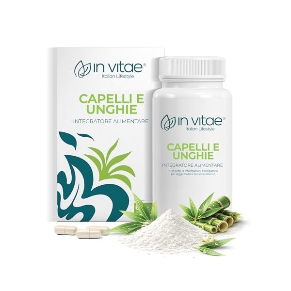 In VITAE Compléments pour cheveux et ongles femme – avec biotine, zinc, fer, vitamine b, vitamine e, acide folique – anti-chu