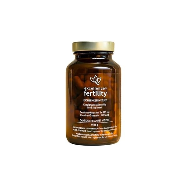 Excellence Femme Relief - Supplément Naturel pour Douleurs Menstruelles et Pelviennes avec PEA - Sans Hormones - Soulagement 