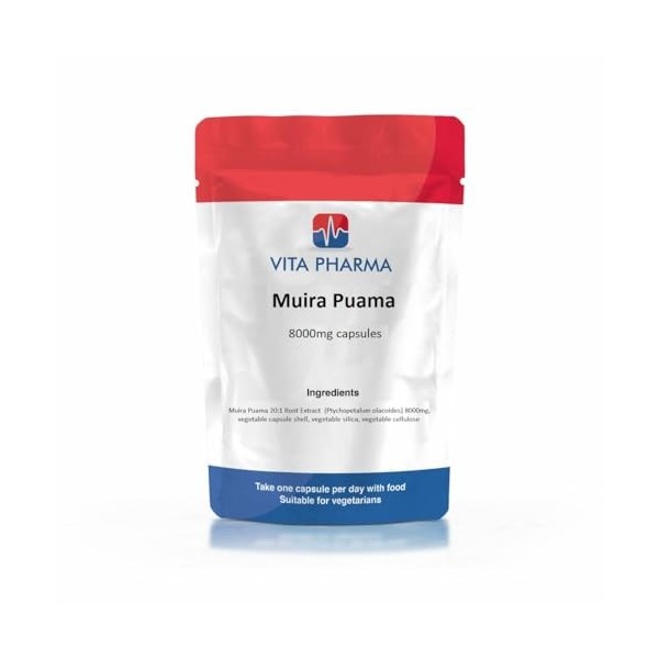 VITA PHARMA Muira Puama 8000 mg 30 gélules