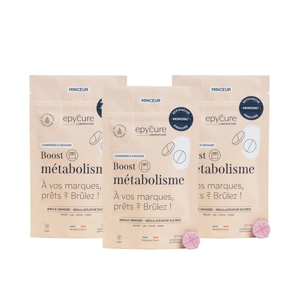 EPYCURE - Boost Méta Morosil 400mg Hautement Dosé - 87% Naturel - Équilibre Énergétique - Orange Moro, Cola, Chrome, Choline 