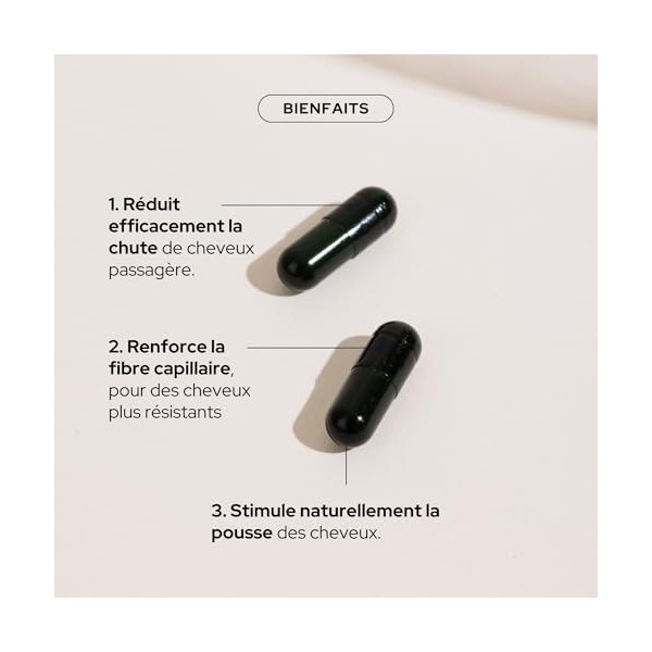 EPYCURE - Cure Cheveux & Ongles - Stimule Pousse, Brillance, Croissance & Résistance - 93% Naturel - Pousse de Pois, Vitamine