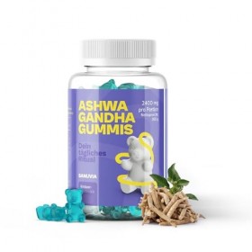 Gummies à lashwagandha 2400 mg – Paquet de 120 | Extrait de racine dashwagandha haute concentration 30:1 | Soulage le str