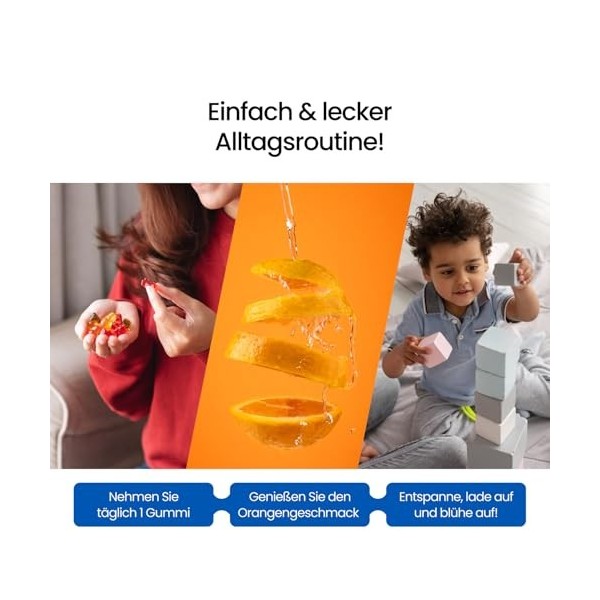 Gomitas de calcium et de vitamine D3 pour enfants et adultes - Sans sucre et en doses élevées 320 mg de calcium + 800 UI de 