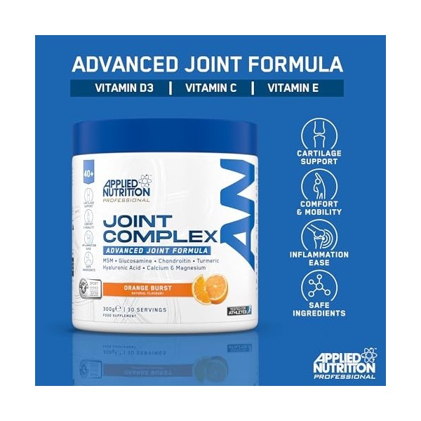 Applied Nutrition Mens 40+ Joint Complex 300g Orange Burst - Vitamines, minéraux et santé - Soutien articulaire