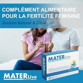 MaterLive – Complément Fertilité Femme – Avec Acide Folique, DHA, Vitamines et Minéraux – Soutien à la Conception et à la San...
