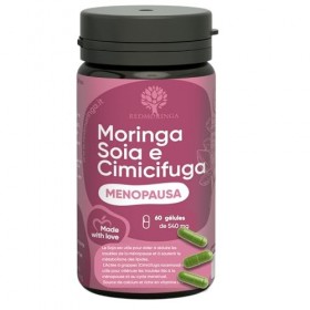 RedMoringa Supplément Ménopause contre les Bouffées de Chaleur - 100% Naturel - Avec Moringa, Soja et Cimicifuga - 60 Capsule
