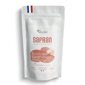 Safran l Extrait de Stigmate de Safran, Vitamine B6 et B9 l Soutien Émotionnel, Énergie & Bien‑être l 60 Gélules Vegan l Fabr