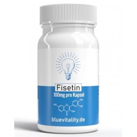 BlueVitality | Fisétine | 200 mg de fisétine par dose quotidienne | 60 capsules | Testé et certifié par un laboratoire indépe