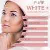 PURE WHITE + GLUTATHION 1000mg - Complément Alimentaire Antioxydant Ultra-Concentré - Peau Eclatante, Contre le Stress Oxydat...