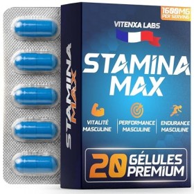 Ginseg & Maca Supplement for Active Men- Herbal Energy Support with Daily Vitality Formula- 20 Premium Capsules