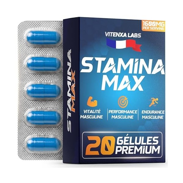 Ginseg & Maca Supplement for Active Men- Herbal Energy Support with Daily Vitality Formula- 20 Premium Capsules