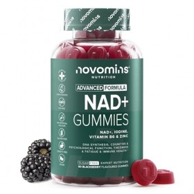 Gommes NAD+ - Nicotinamide, Iode, Vitamine B6 & Zinc - Complément NAD+ Contribuant À La Synthèse De L’ADN, À La Fonction Cogn