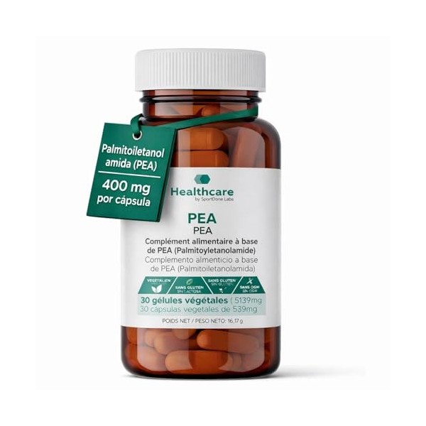 PEA 400 mg – Complément Alimentaire | Gélules Végétales | Végan et Sans Gluten | Sans Lactose ni OGM | Soutien Naturel du Bie