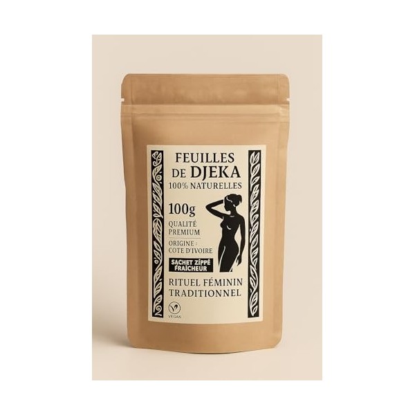 Feuilles de Djéka 100% Naturelles Alchornea cordifolia Soin intime & Bain vapeur – Plante africaine détox post-partum – Yon