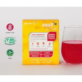 Zest Active Super Supplement by Revive Active - Advanced 25 Ingredients in One Daily Sachet - Everyday Boost Supports Energy,