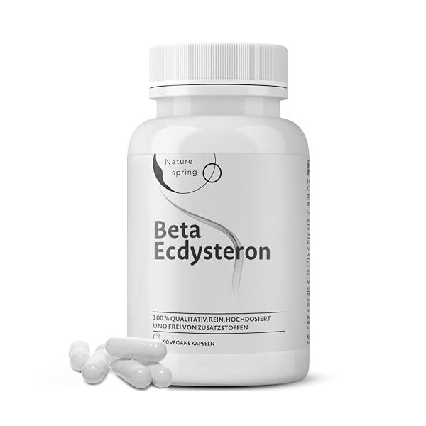 Bêta-Ecdystérone Capsules – 1 200 mg par Dose Journalière – Extrait de Cyanotis arachnoidea - Ecdystérone Végétale Premium – 