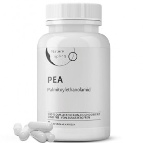 PEA Capsules 500 mg – Palmitoyléthanolamide Hautement Dosée – 1 000 mg par Dose Journalière – Substance Pure à Ingrédient Uni