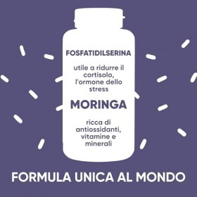 Phosphatidylsérine 450 mg + Moringa | Réduit le Cortisol, Stress & Fatigue | Mémoire, Concentration & Métabolisme | 180 Gélul...