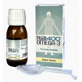 Nua Biological Nua1400 Oméga-3 - Omega 3 Haute Concentration - 60ml 24 jours - 1470mg par dose 1155mg DHA + 230mg EPA - F
