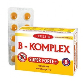 TEREZIA Complexe B Super Forte + | Multivitamines pour une peau saine | 100 % naturelle | 100 comprimés