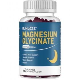 Gommes de glycinate de magnésium 400 mg - L-thréonate de magnésium 200 mg avec vitamine CoQ10
