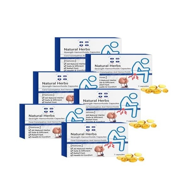Capsules dhémorroïdes à base de plantes naturelles, capsules naturelles de, soulagement rapide des hémorroïdes pour femmes e ...