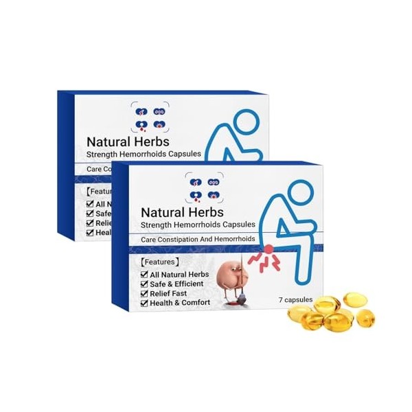 Capsules dhémorroïdes à base de plantes naturelles, capsules naturelles de, soulagement rapide des hémorroïdes pour femmes e ...