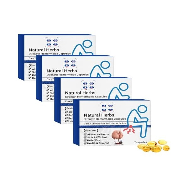 Capsules dhémorroïdes à base de plantes naturelles, capsules naturelles de, soulagement rapide des hémorroïdes pour femmes e ...