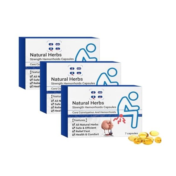 Capsules dhémorroïdes à base de plantes naturelles, capsules naturelles de, soulagement rapide des hémorroïdes pour femmes e ...